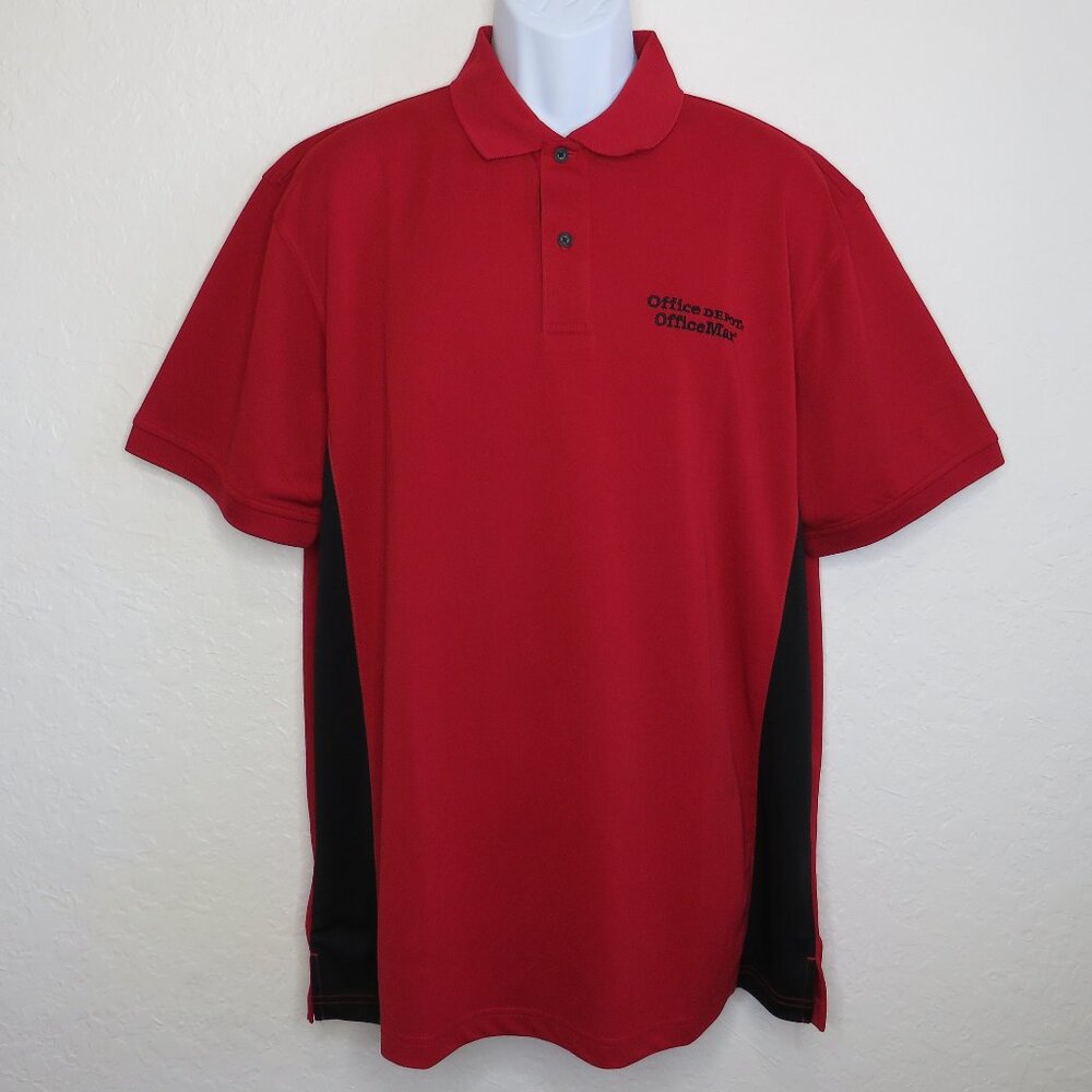 WearGuard* Men's Short Sleeve 2‎ Button Down Straight Hem Polo Shirt~ Size Large